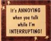 IT'S ANNOYING