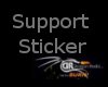 Gold Support Sticker
