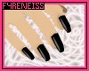 ~F Glossy Black Nails