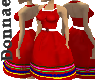 Red Ribbon Halter Dress