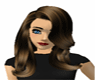 Fashion long brown hair