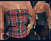 Plaid Strapless