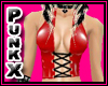 PX PVC Corset Red