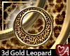 Leopard Gold Hoops