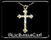 (DBG)Gold Cross necklace