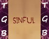 Sinful tattoo (male)