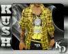 $KD$Open Plaid Buttonup3