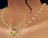 Gold n yellow diamond heart chain