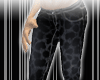Gray/Black Leopard Jeans