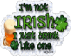I'm not Irish sticker