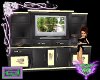 {CR02}BLK&CRM TV CABINET