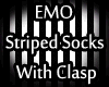 EMO striped Long Socks 3