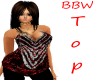 BBW Sparkle Red top