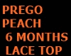 [B]-Prego Peach Lace Top