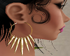 7 Gold Spikes Earrings
