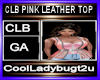 CLB PINK LEATHER TOP