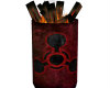 ! TOXIC RED TRASH CAN