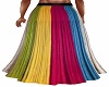 boho large stripe skirt