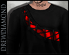 Dd- Laced Sweater Red