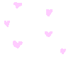 6 pink hearts