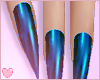 Icy Blue Stiletto Nails