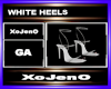 WHITE HEELS