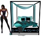 Teal Lovers Bed