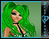 Green Two Ponytale Hair