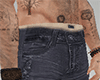 Ripped Blue Jean Shorts