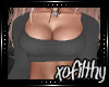 |xo| Kimber Gray Top
