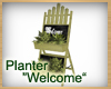 Planter "Welcome"