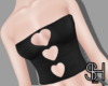 SH - Heart Tube Black