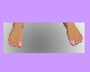 purple bling toe nails