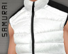 #S Puffer Vest #White