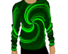 Green Swirl Sweater