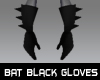 Bat Black Gloves