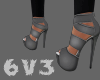 6v3| HOT Gray Heels