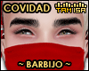 ! COVIDAD Barbijo Rojo