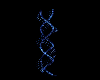 Blue Animated DNA Strand