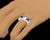Blue Diamond Wed. Ring M
