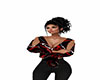 Red Black White Top