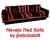 Navajo Red Sofa