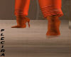 pastel orange boots