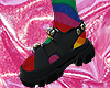 chunky sandals rainbow