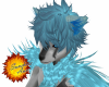 blue furry ears