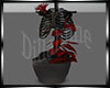 Deco Red Plant Skeleton