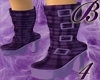 *B4* Purple Plaid Boots