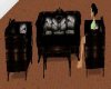 Black Rose Couch Set