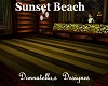 sunset beach rug