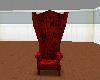 Red/Black Wing Chair
